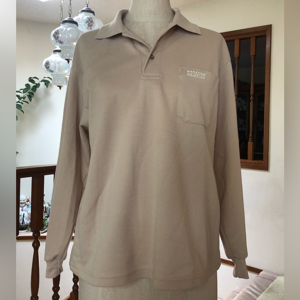 HongWeiLong vintage polo long sleeve top